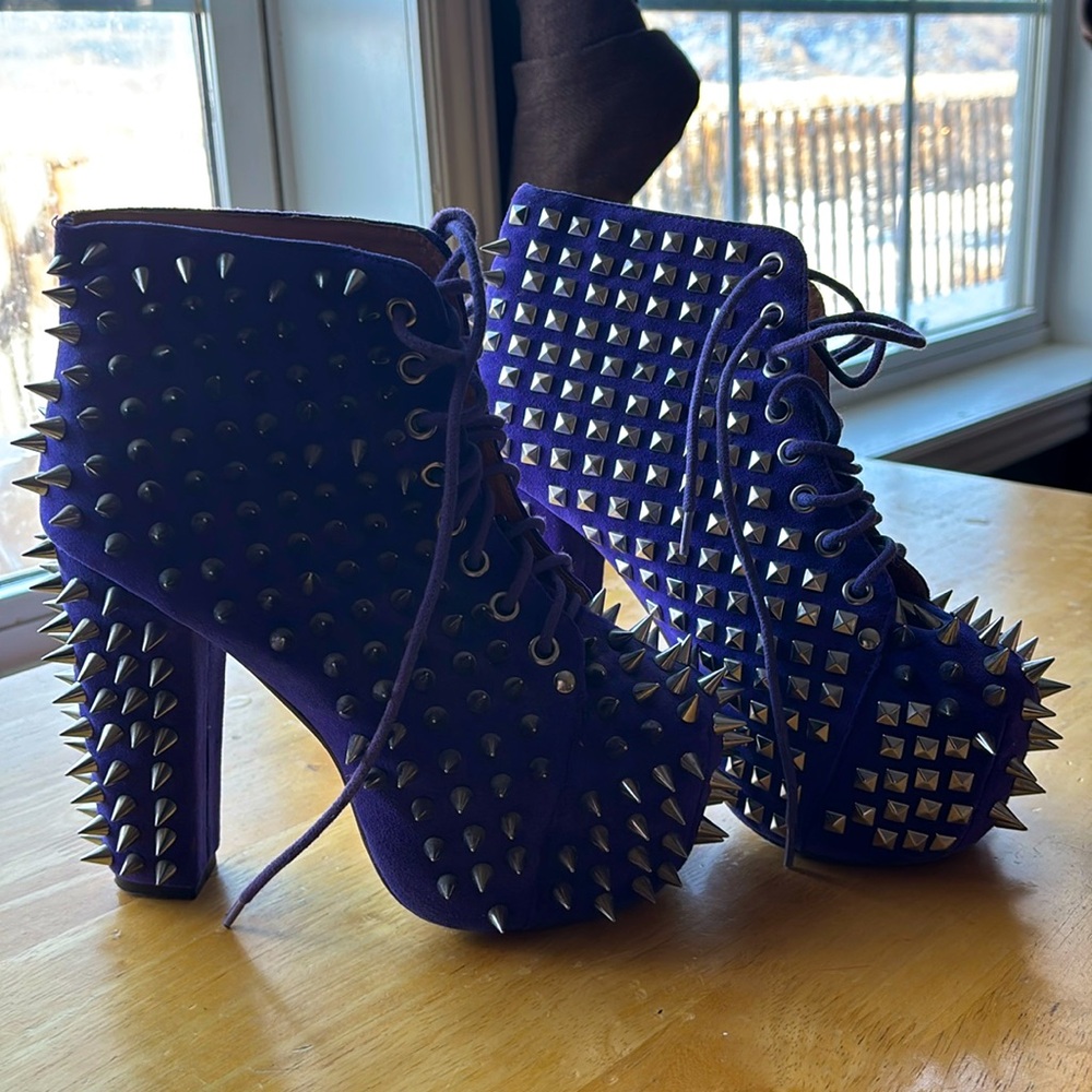 Jeffrey Campbell Spiked Litas purple